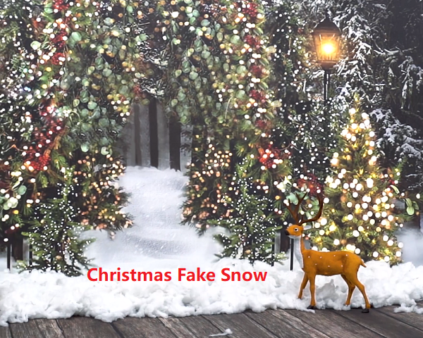 Fox Christmas Fake Snow Fiber Artificial Snow Indoor Snow 1kg
